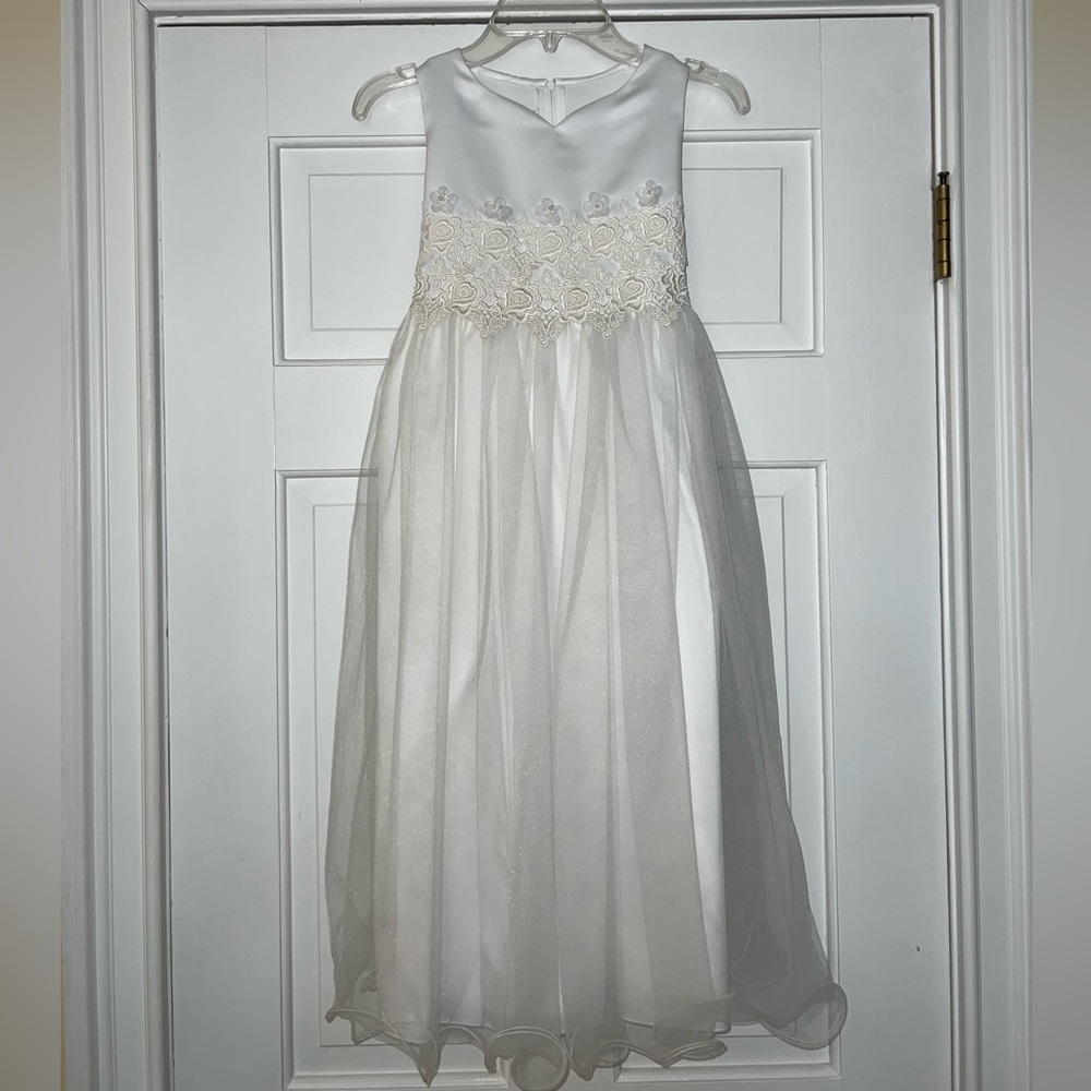 Bonnie Jean white children’s communion dress, size 7